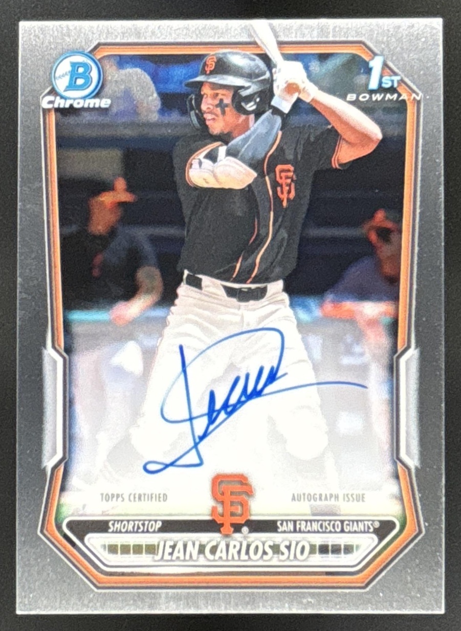 Card image for Jean Carlos Sio 2026 Bowman Chrome Prospect Auto San Francisco Giants