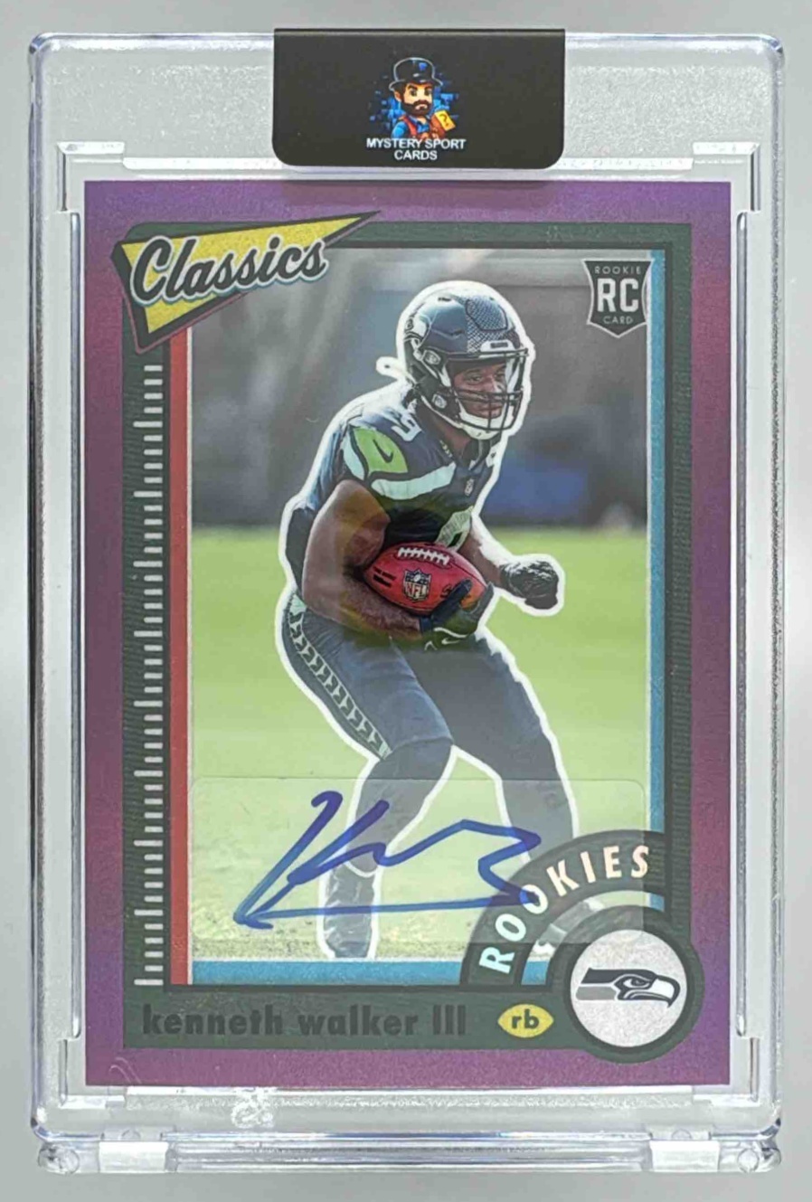 Card image for 2022 Panini Classics Kenneth Walker III Premium Edition Significant Signatures #158 RC Auto Seahawks