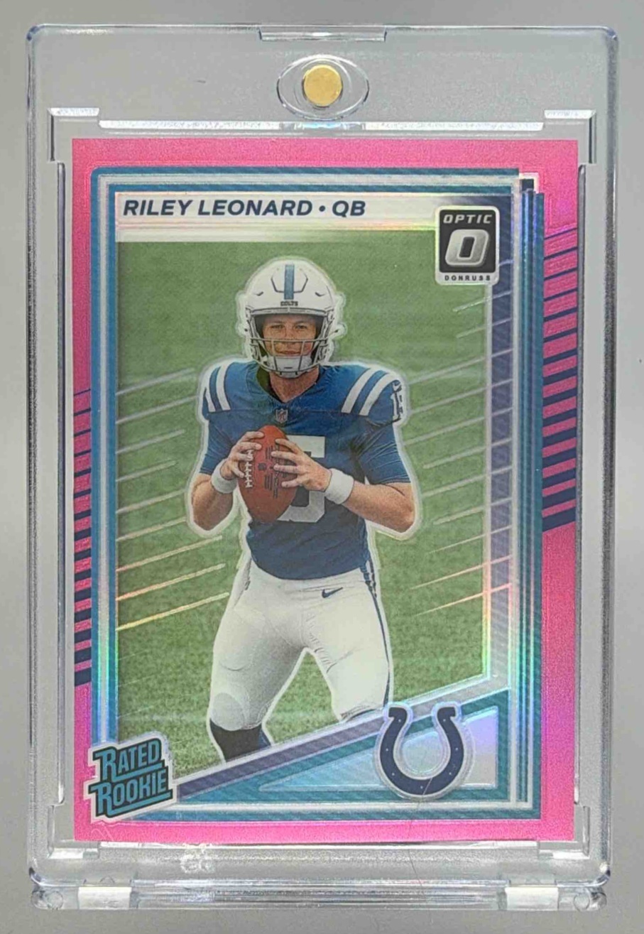 Card image for 2025 Panini Donruss Riley Leonard Optic Rated Rookie Preview #341 RC Colts