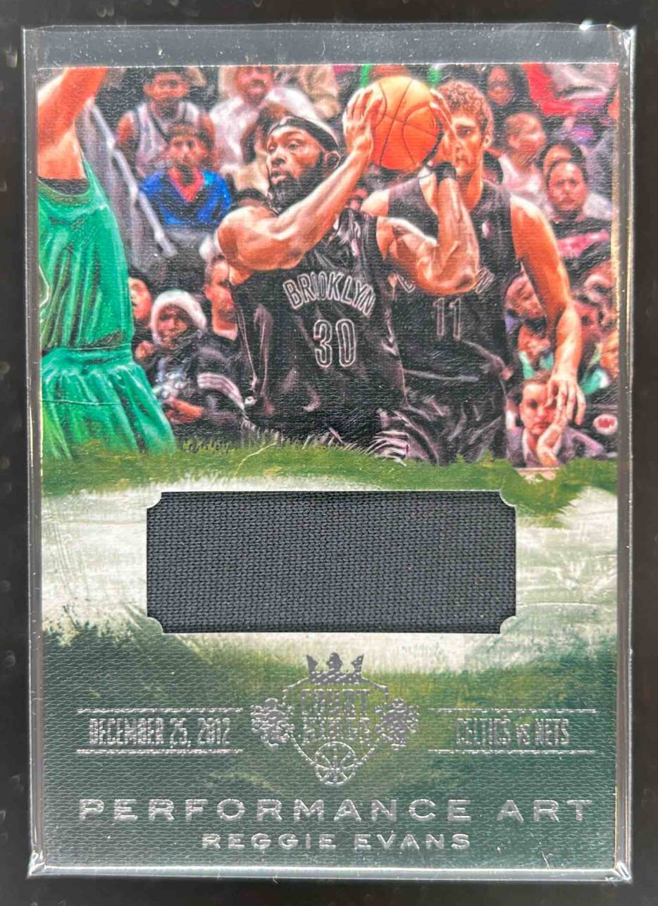 Card image for 2013-14 PANINI COURT KINGS REGGIE EVANS PERFORMANCE ART MEMORABILIA /299 #5