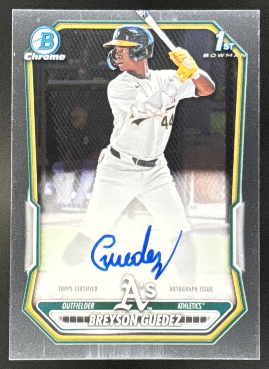 Card image for Breyson Guedez 2026 Bowman Chrome Prospect Auto Athletics