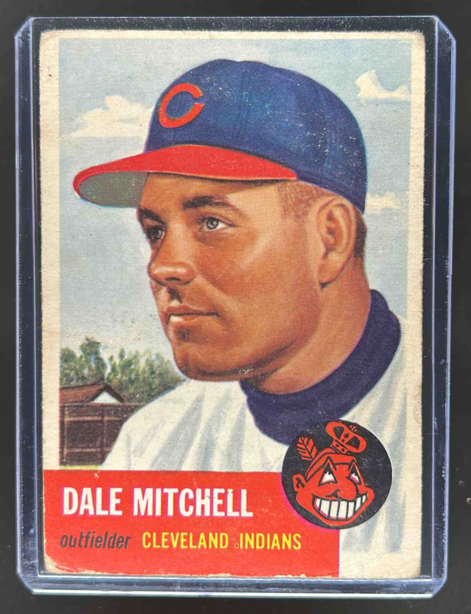 Card image for 1953 TOPPS BASEBALL DALE MITCHELL #26