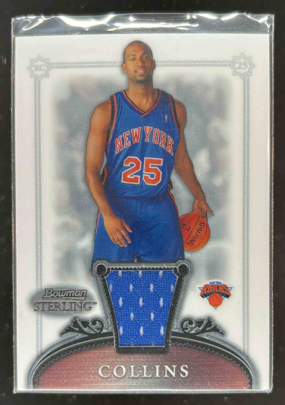 Card image for 2006-07 BOWMAN STERLING MARDY COLLINS #61 MEM RC ROOKIE NEW YORK KNICKS
