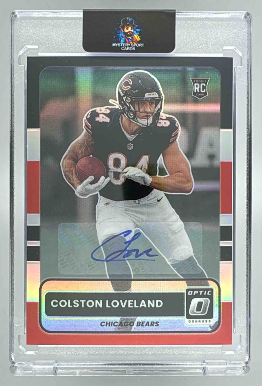 Card image for 2025 Panini Donruss Optic Colston Loveland 2015 Retro #7 RC Bears