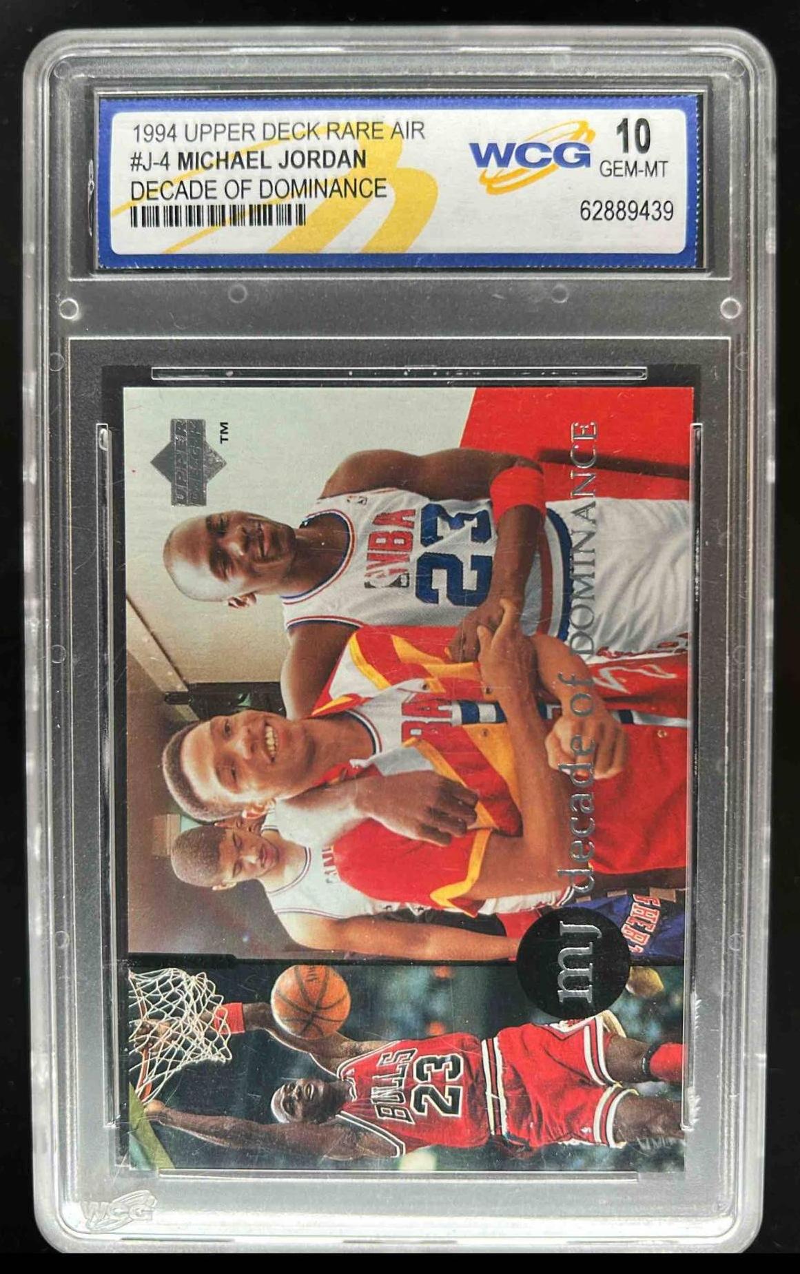 Card image for 1994-95 JORDAN RARE AIR MICHAEL #J4 DECADE OF DOMINANCE WCG 10
