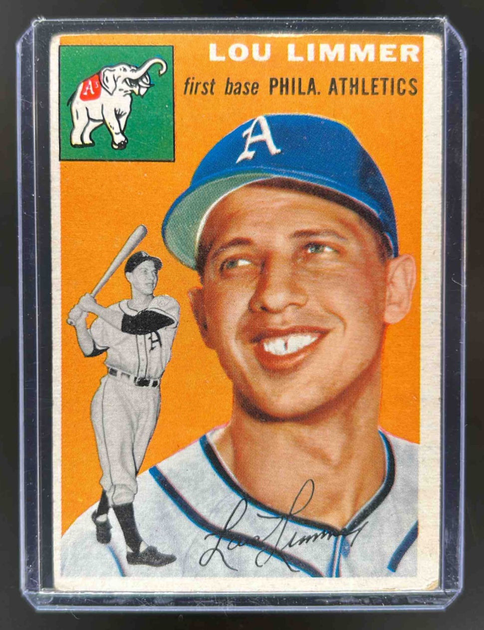 Card image for 1954 TOPPS BASEBALL LOU LIMMER #232 RC