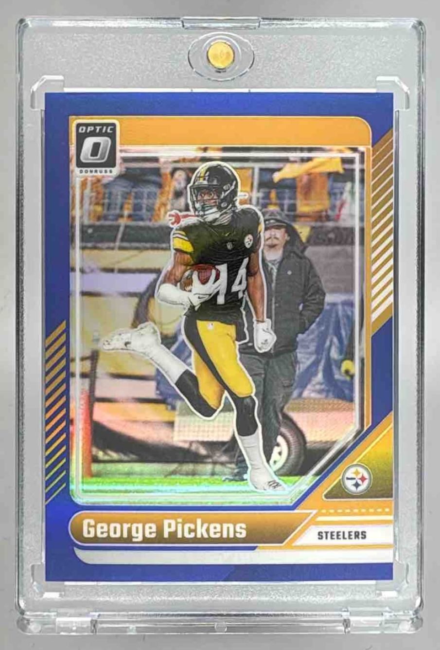Card image for 2024 Panini Donruss Optic George Pickens Blue /199 #166 Steelers