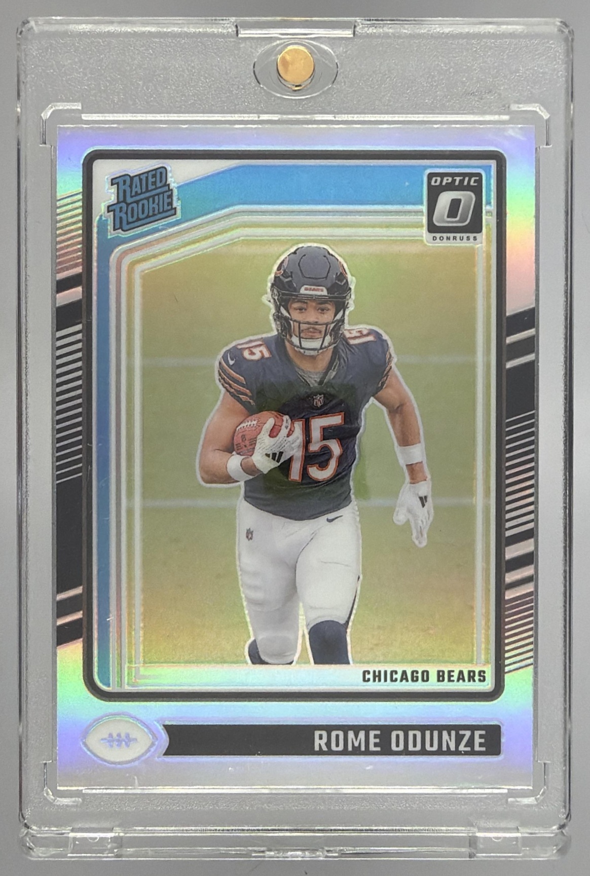 Card image for 2024 Panini Donruss Optic Rome Odunze Holo #286 Rated Rookie Bears
