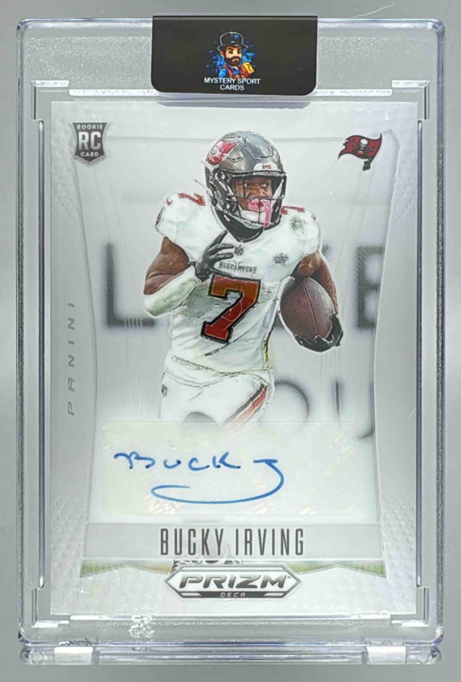 Card image for 2024 Panini Prizm Deca Bucky Irving Signatures #S-BIG RC Auto Buccaneers