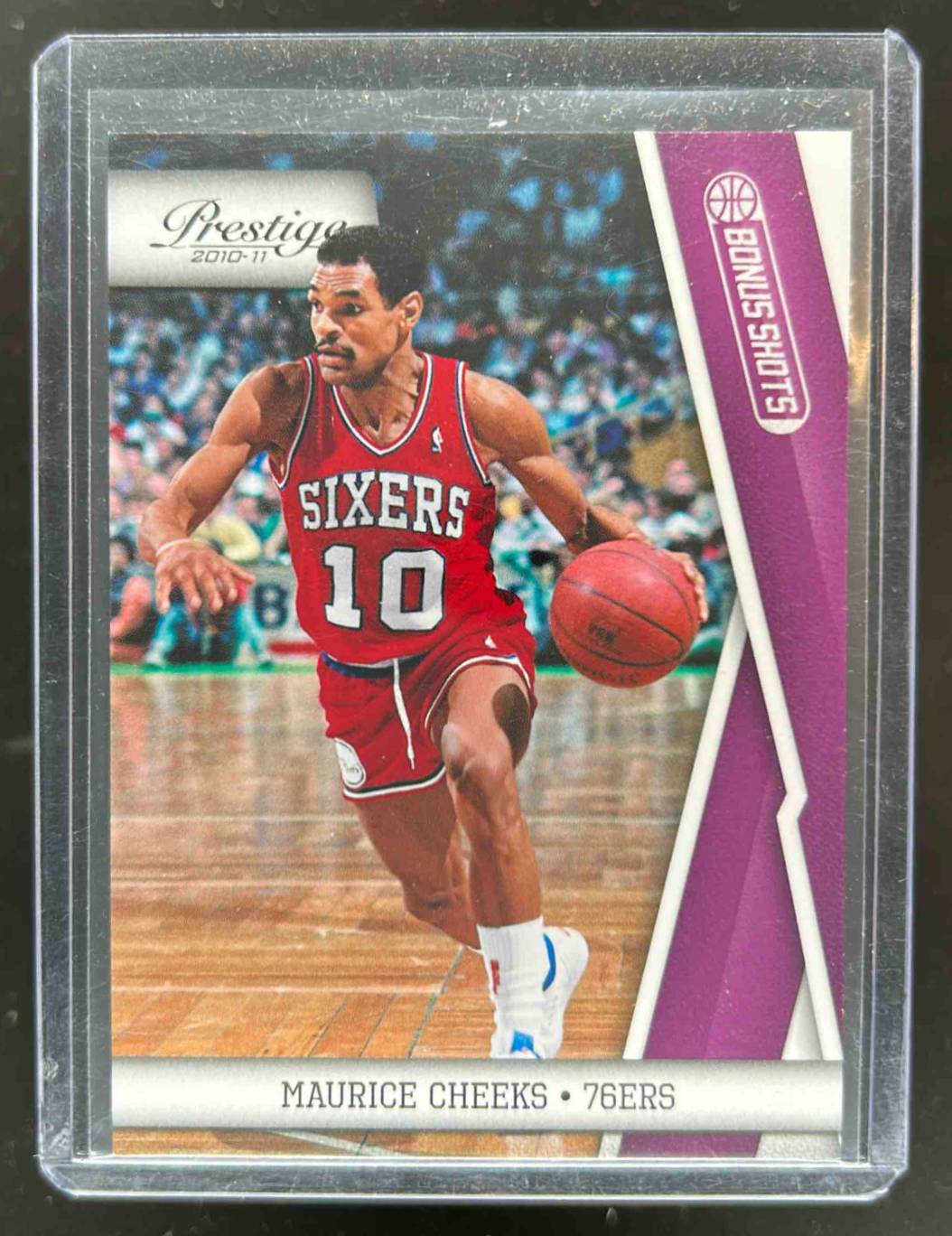 Card image for 2010-11 Panini Prestige Maurice Cheeks Bonus Shots Purple 27 /49 #140