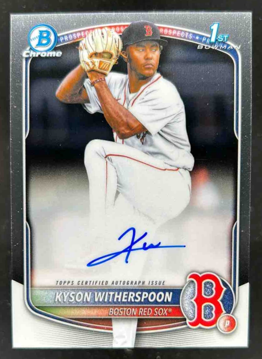 Card image for Kyson Witherspoon 2025 Bowman Draft Chrome Prospect Auto