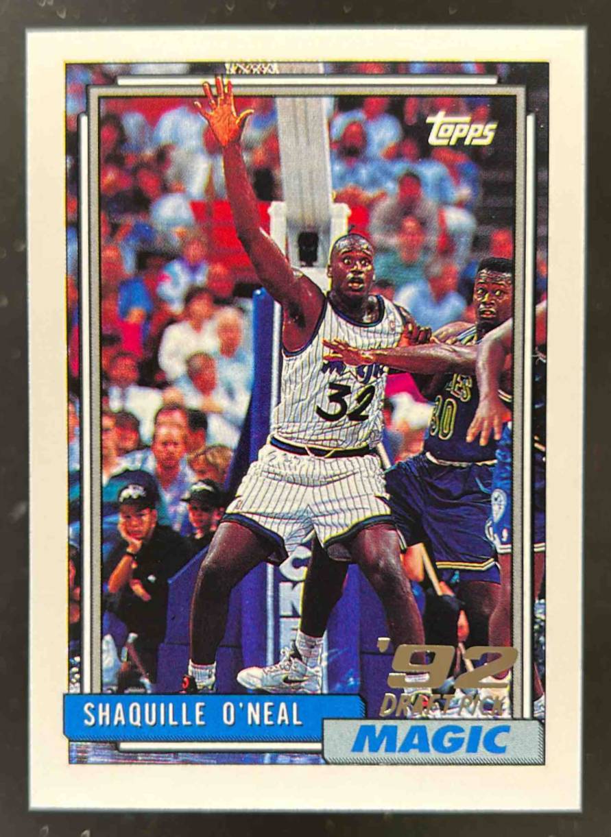 Card image for 1992-93 TOPPS SHAQUILLE O'NEAL #362 RC ROOKIE ORLANDO MAGIC