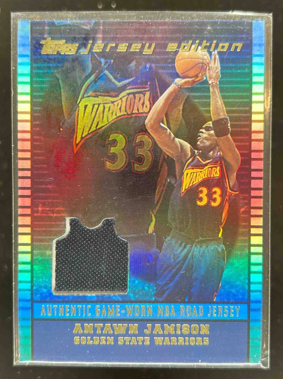 Card image for 2002-03 TOPPS JERSEY EDITION ANTAWN JAMISON #JEAJ GOLDEN STATE WARRIORS