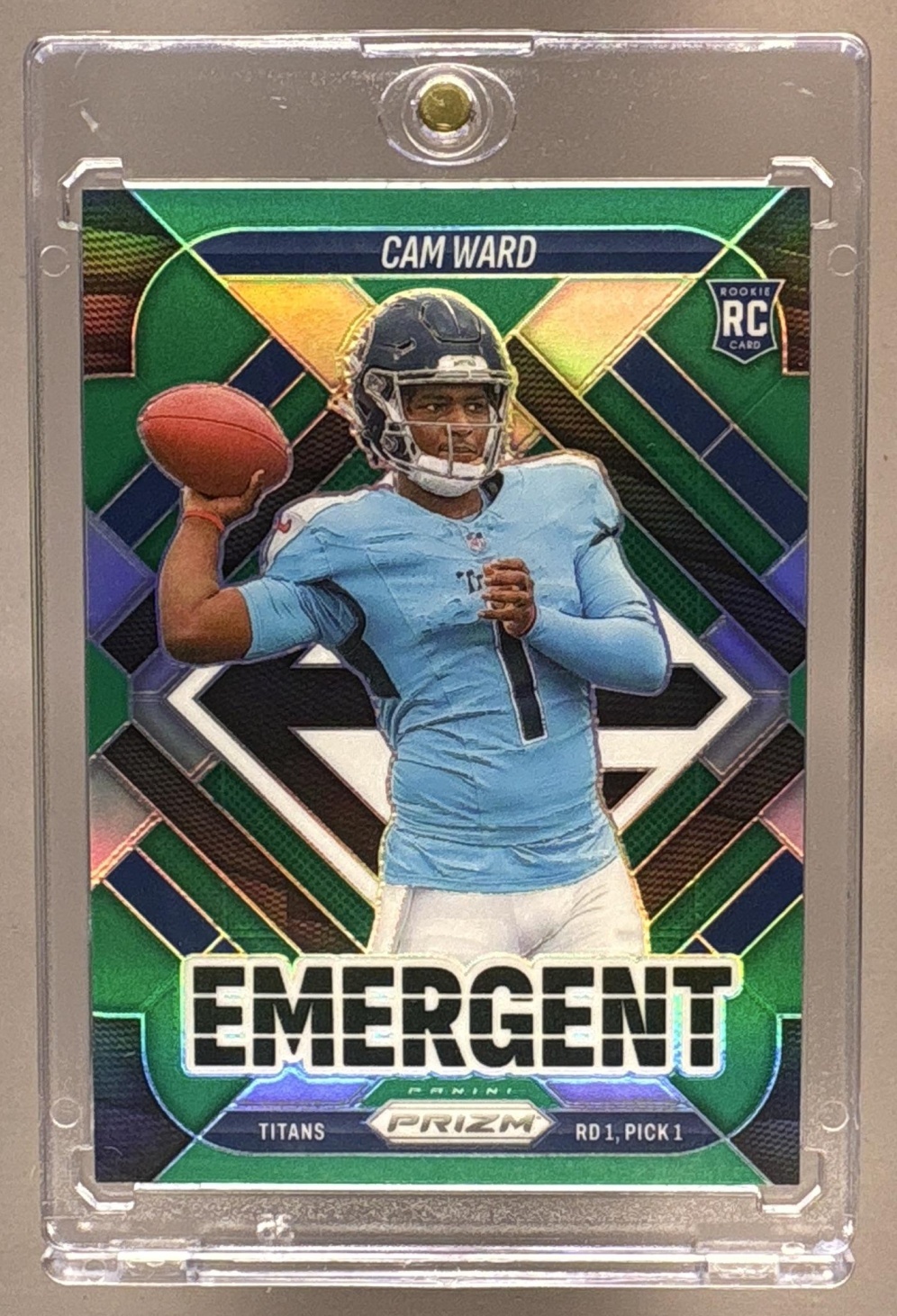 2025 PANINI PRIZM CAM WARD #2 EMERGENT GREEN TITANS RC