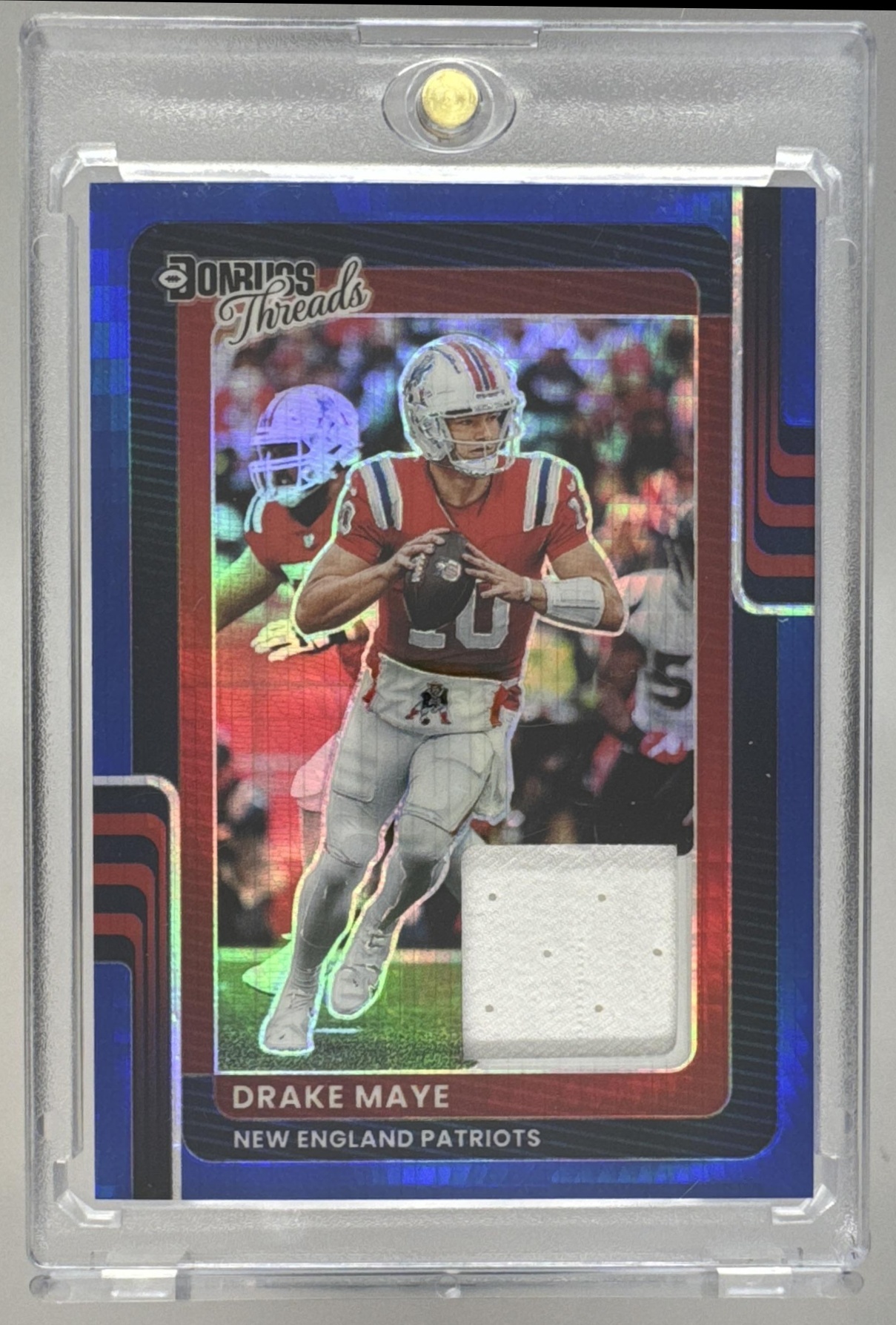 Card image for 2025 Panini Donruss Optic Drake Maye Chain Reaction #9 Patriots