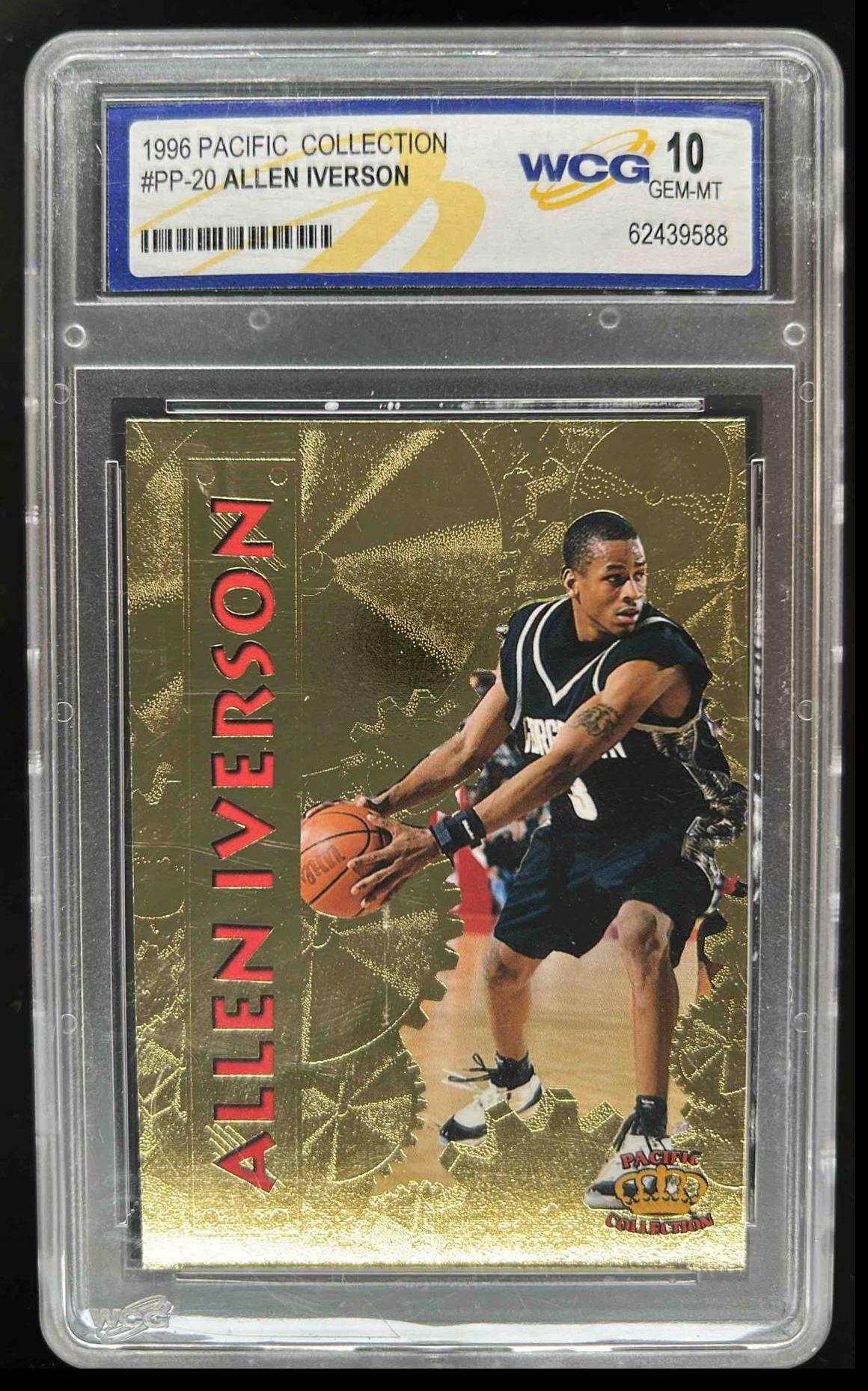 Card image for 1996-97 PACIFIC POWER ALLEN IVERSON #PP-20 RC WCG 10 ROOKIE