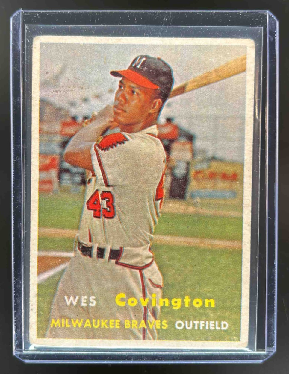 Card image for 1957 TOPPS WES COVINGTON #283 RC ROOKIE