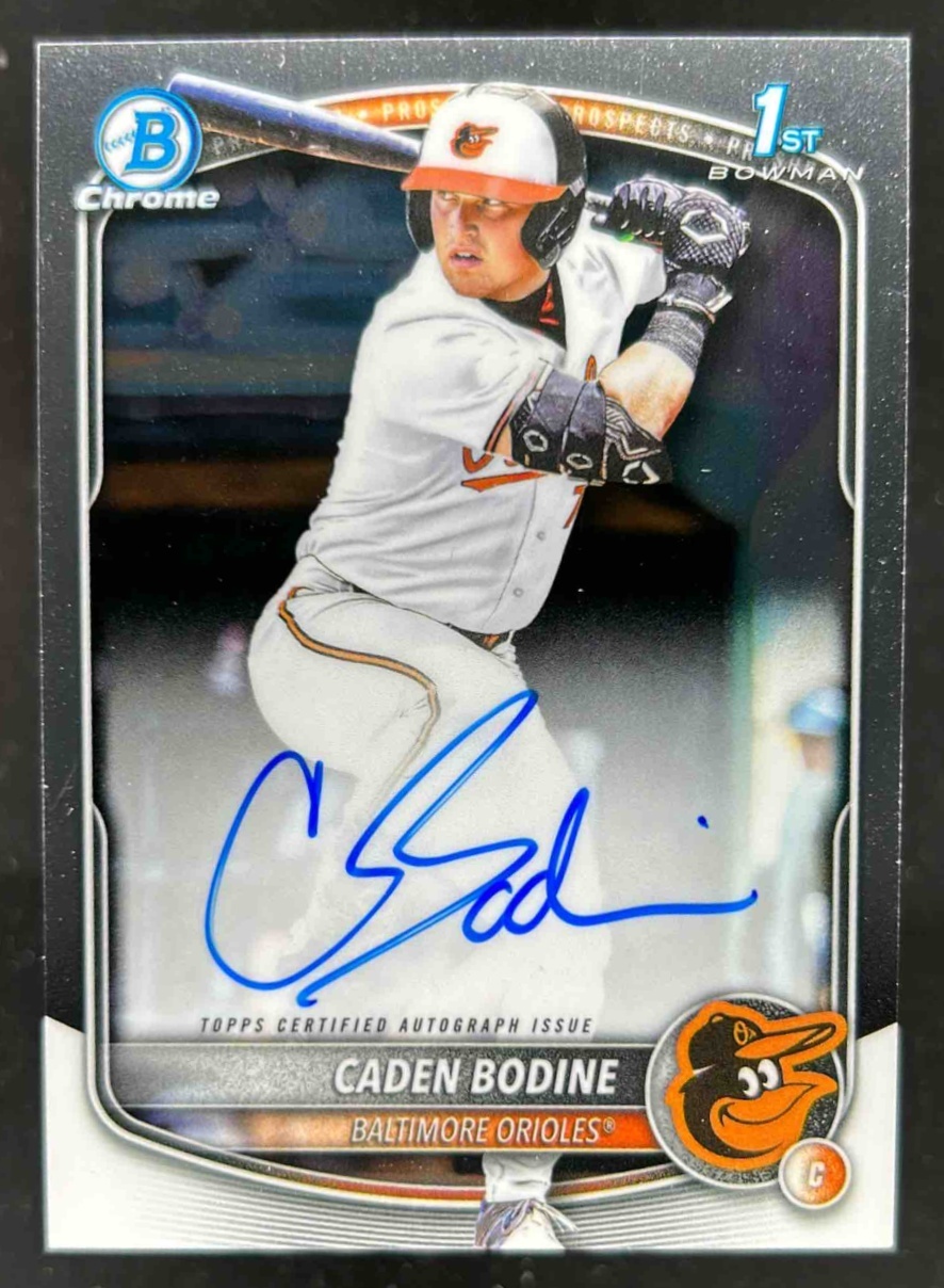 Card image for Caden Bodine 2025 Bowman Draft Chrome Prospect Auto