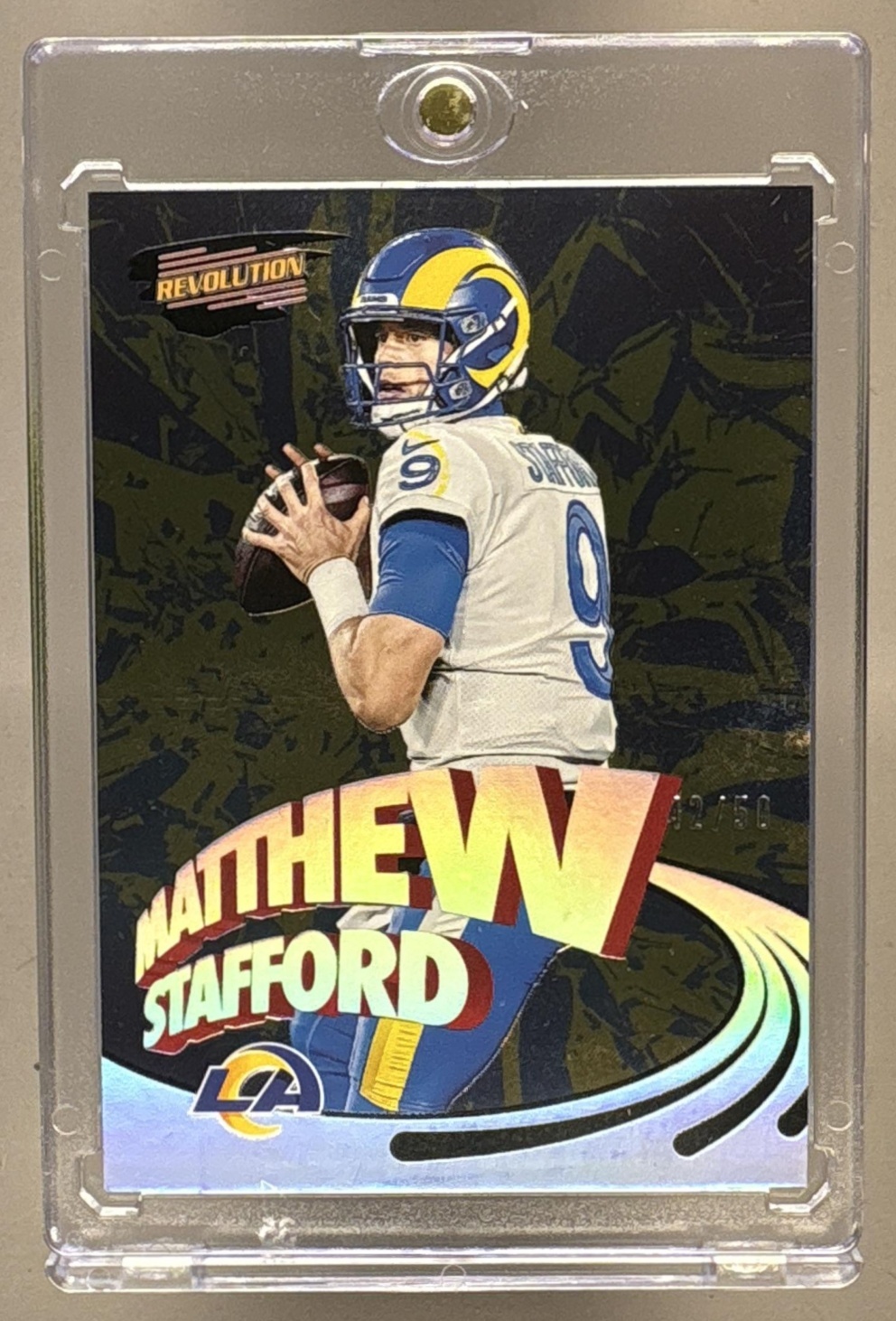 2022 PANINI ZENITH MATTHEW STAFFORD #PR-8 PACIFIC REVOLUTION COPPER 42/50 RAMS