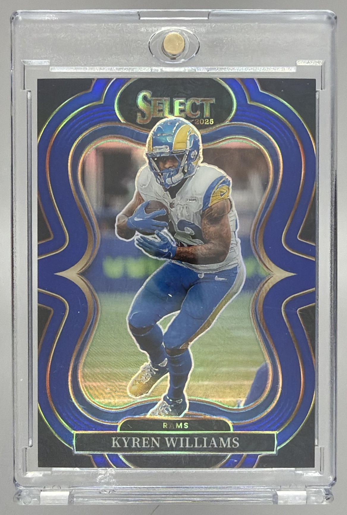 Card image for 2025 Panini Select Kyren Williams Suite Level Tri-Color Prizm /199 #321 Rams