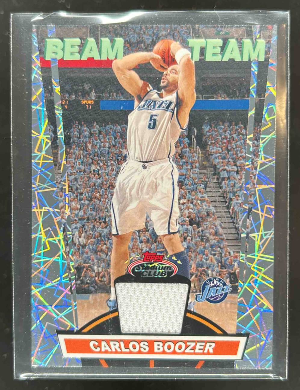 Card image for 2007-08 TOPPS STADIUM CLUB CARLOS BOOZER BEAM TEAM RELICS #BTR-CB UTAH JAZZ