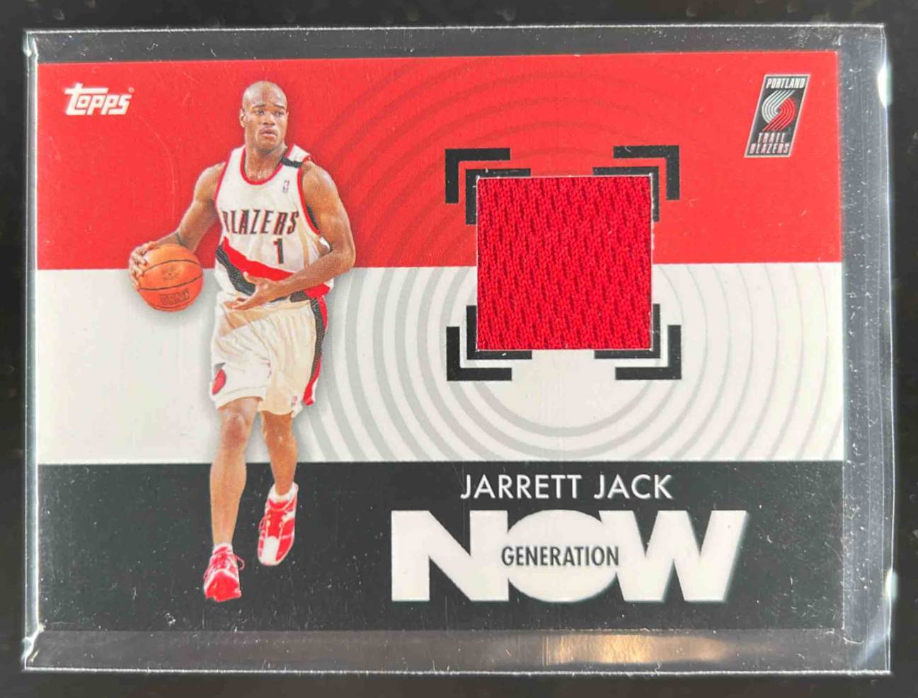 Card image for 2007-08 TOPPS JARRETT JACK GENERATION NOW RELICS #GNR-JJ PORTLAND TRAIL BLAZERS