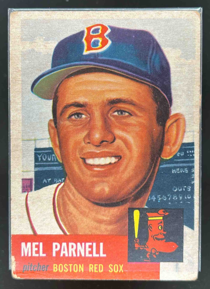 Card image for 1953 TOPPS BASEBALL MEL PARNELL #19 BOSTON RED SOX
