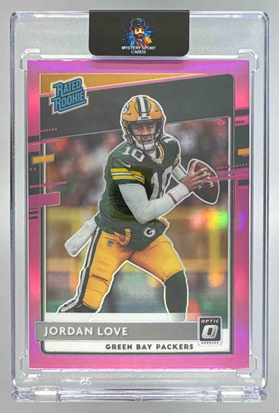 Card image for 2020 Panini Football Donruss Optic Jordan Love #154 RC Green Bay Packers