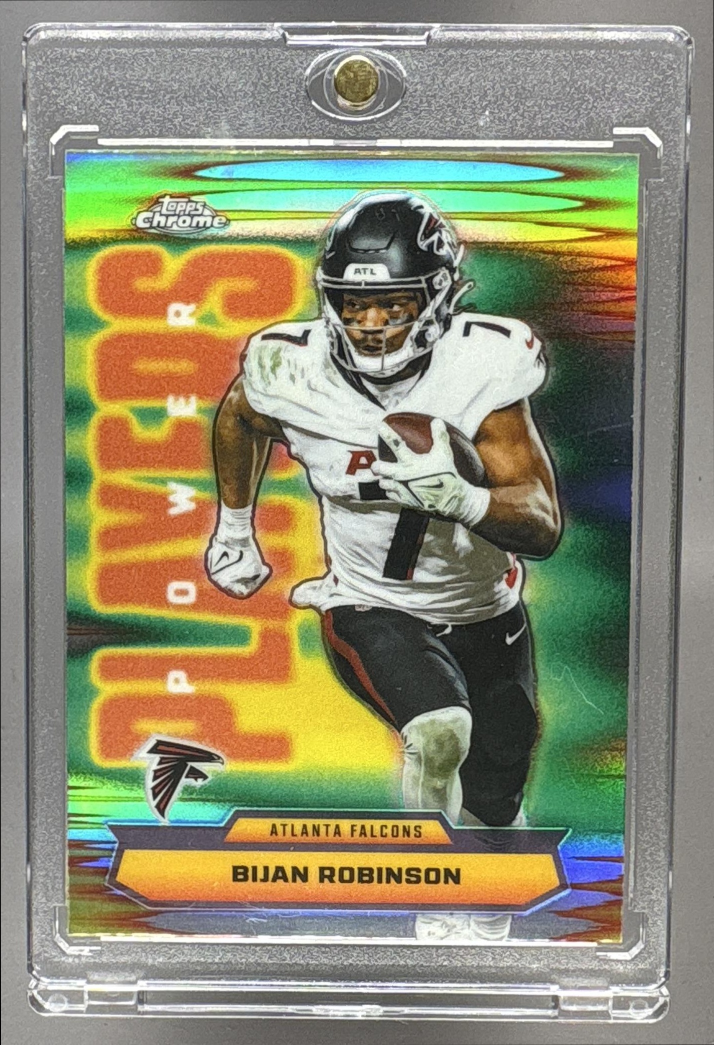 2025 TOPPS CHROME BIJAN ROBINSON #PP-11 POWER PLAYERS REFRACTOR FALCONS