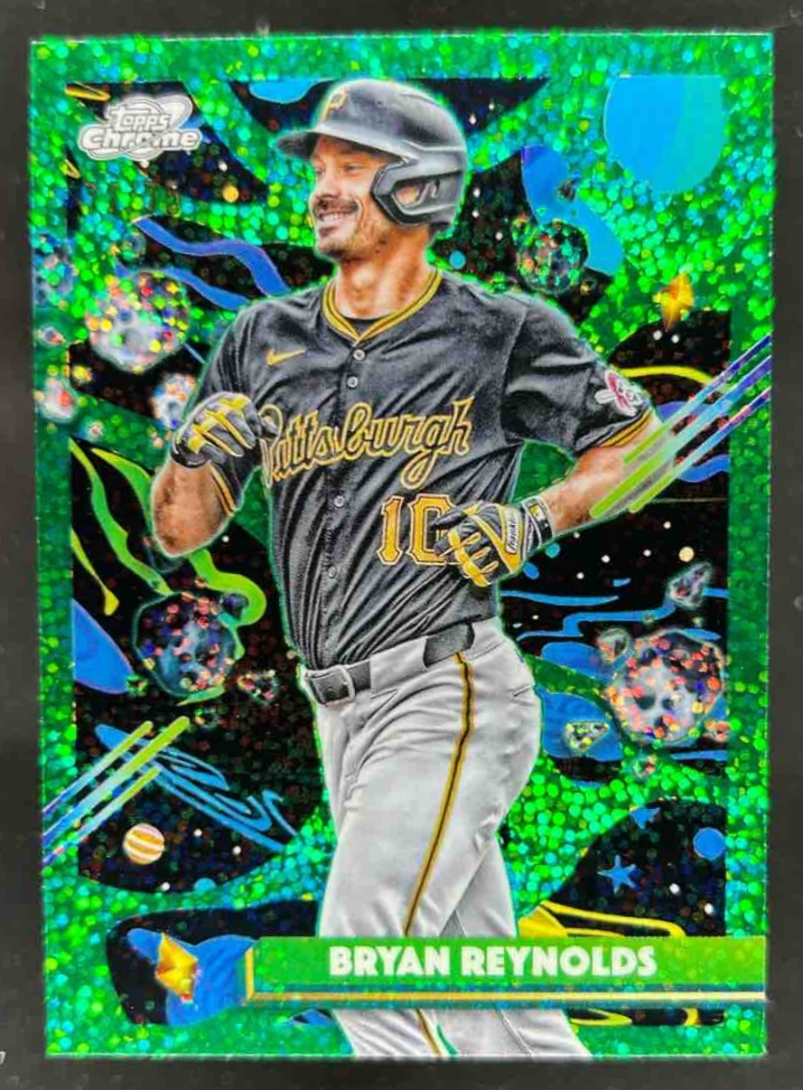 Card image for Bryan Reynolds 2025 Topps Cosmic Chrome Green Space Dust Refractor /75