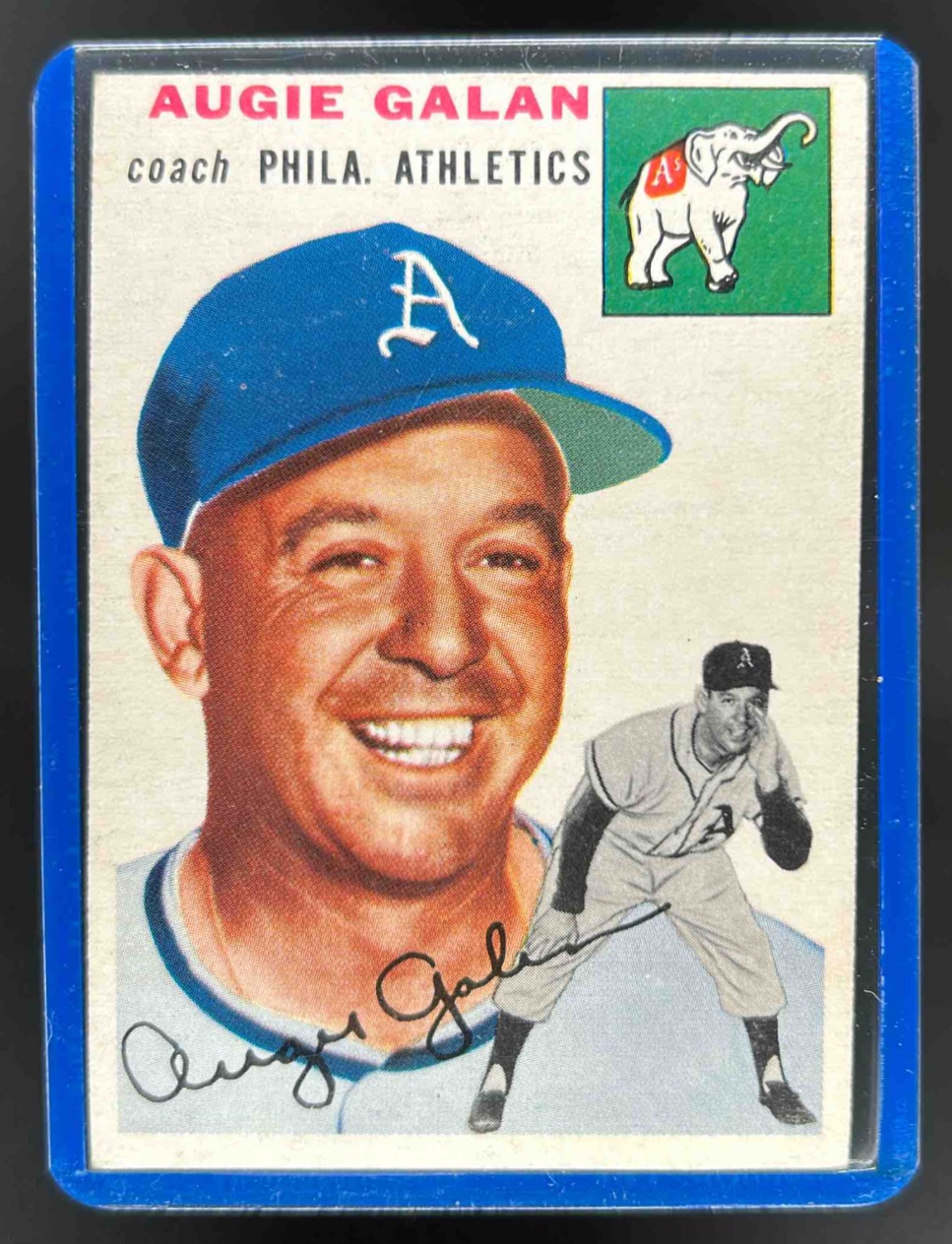 Card image for 1954 TOPPS BASEBALL AUGIE GALAN #233