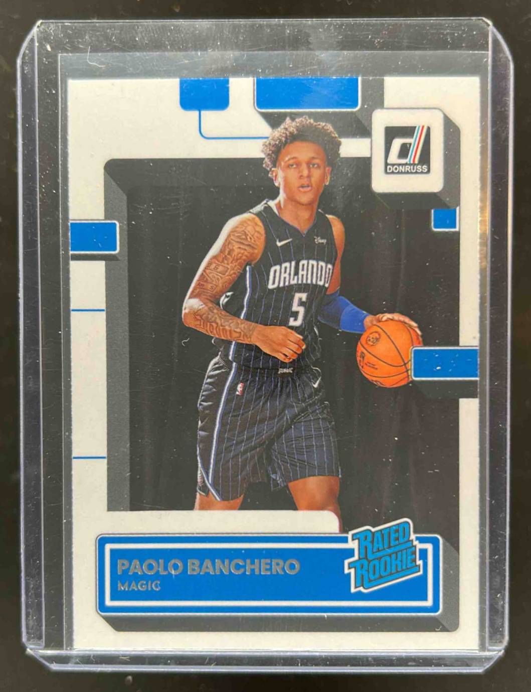 Card image for 2022-23 PANINI DONRUSS PAOLO BANCHERO #201 RC RATED ROOKIE ROOKIE ORLANDO MAGIC