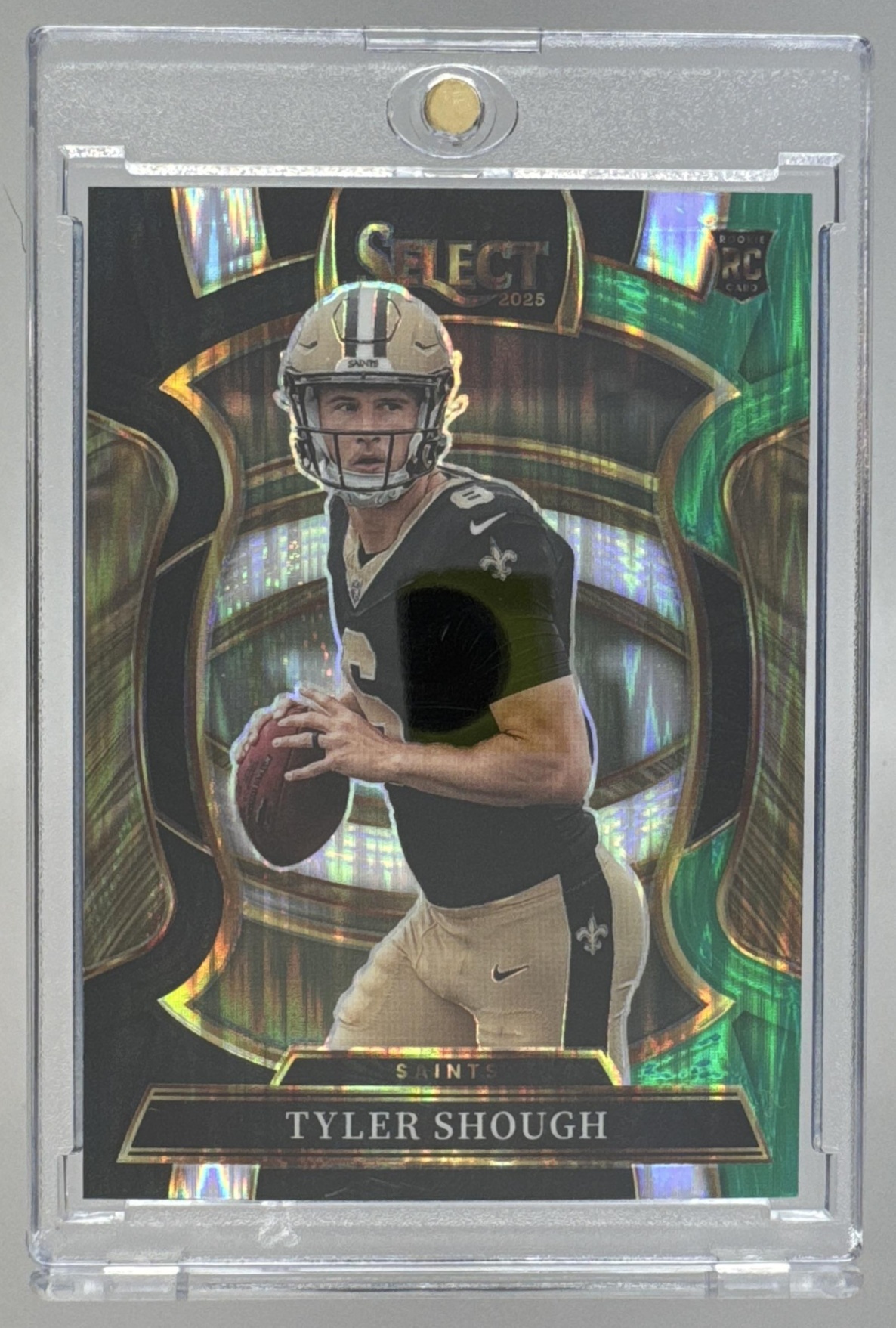 Card image for 2025 Panini Football Select Tyler Shough Concourse #41 RC New Orleans Saints