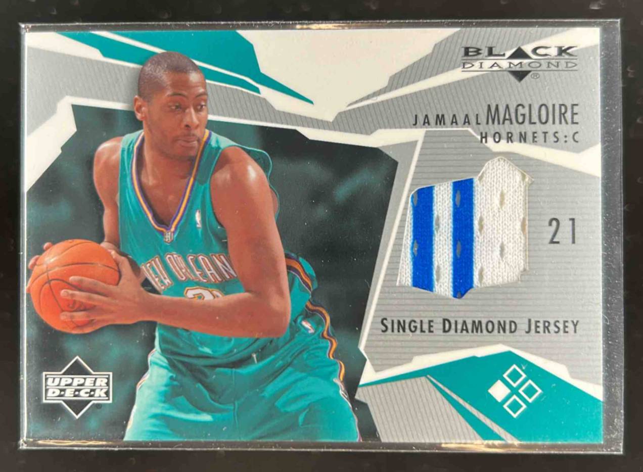 Card image for 2003-04 UPPER DECK BLACK DIAMOND JAMAAL MAGLOIRE SINGLE JERSEY #BD-JM