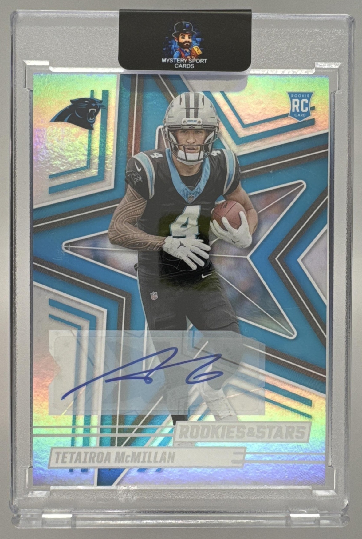Card image for 2025 Panini Rookies & Stars Tetairoa McMillan Signatures #183 RC Auto Panthers
