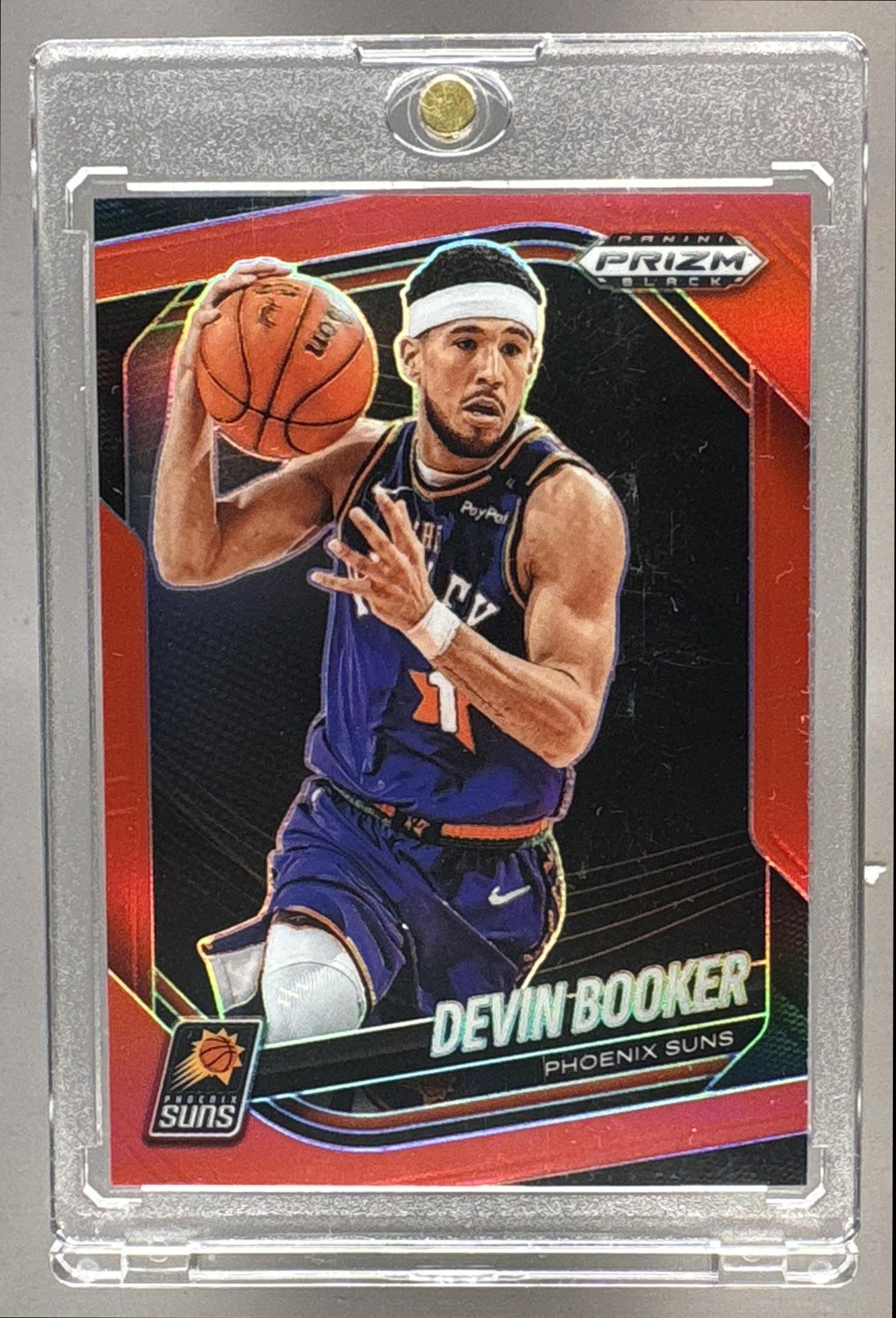 2024-25 PANINI PRIZM BLACK DEVIN BOOKER #11 RED PRIZMS 205/299 SUNS