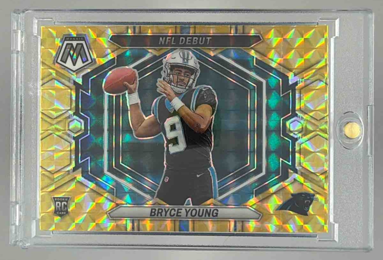 Card image for 2023 Panini Football Mosaic Bryce Young #ND-2 RC NFL Debut Carolina Panthers