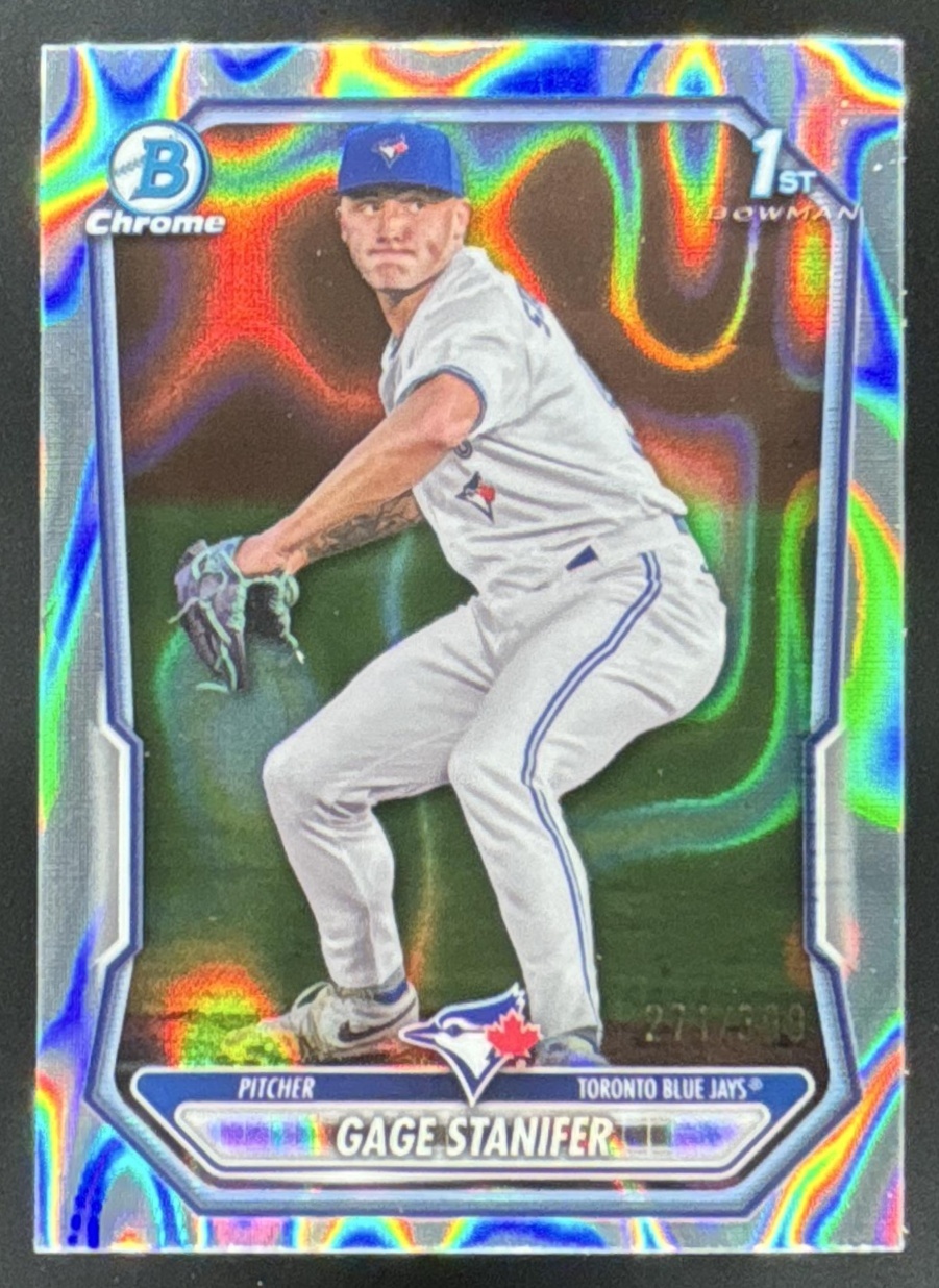Card image for Gage Stanifer 2026 Bowman Lava Refractor /399 Chrome Prospects Toronto Blue Jays