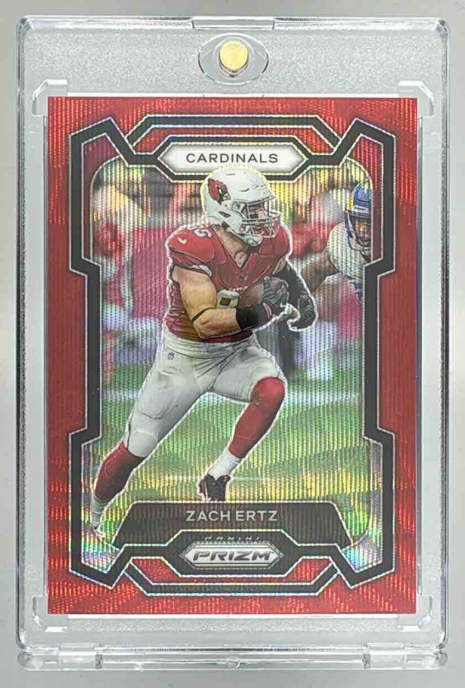 Card image for 2023 Panini Donruss Optic Zach Ertz Flex Emoji Prizm /149 #6 Cardinals