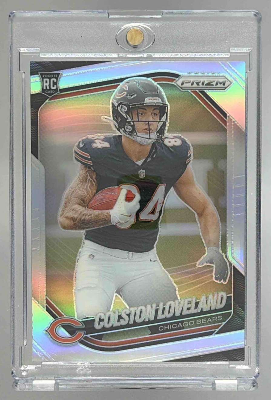 Card image for 2025 Panini Football Prizm Colston Loveland #319 RC Chicago Bears