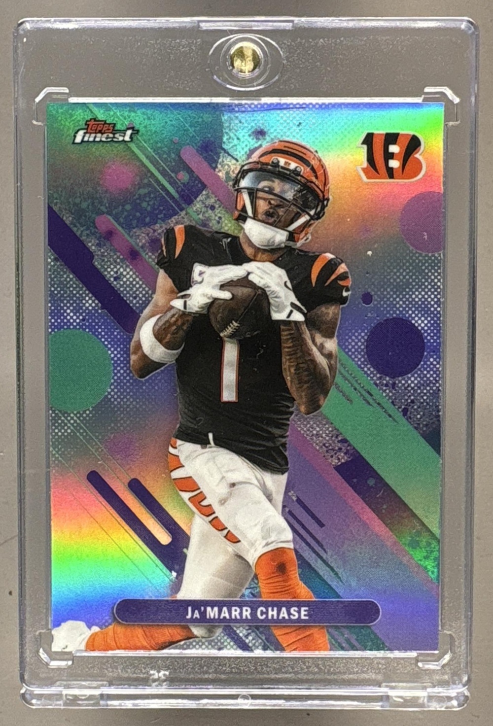 2025 TOPPS FINEST JA'MARR CHASE #85 REFRACTOR BENGALS