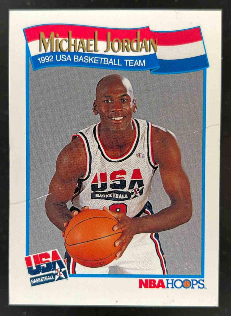 Card image for 1991-92 HOOPS MICHAEL JORDAN #579 USA