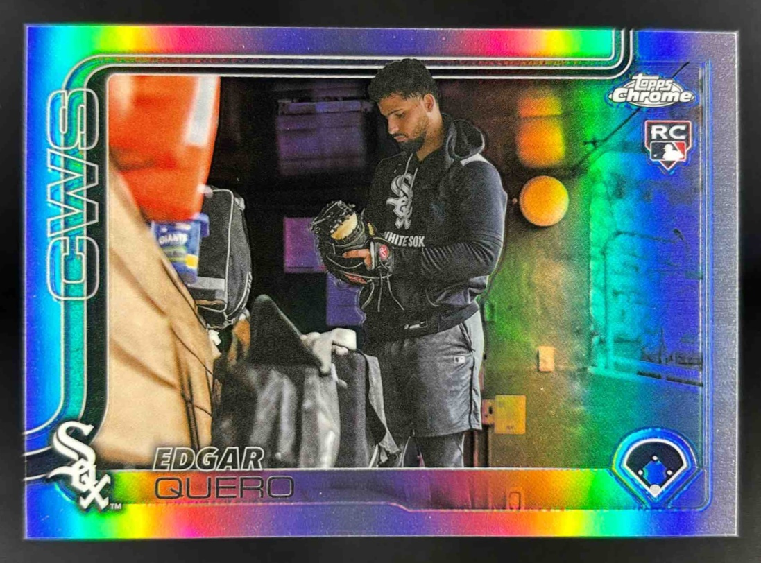 Card image for 2025 Topps Chrome Update Edgar Quero Image Variation #USC165 RC White Sox