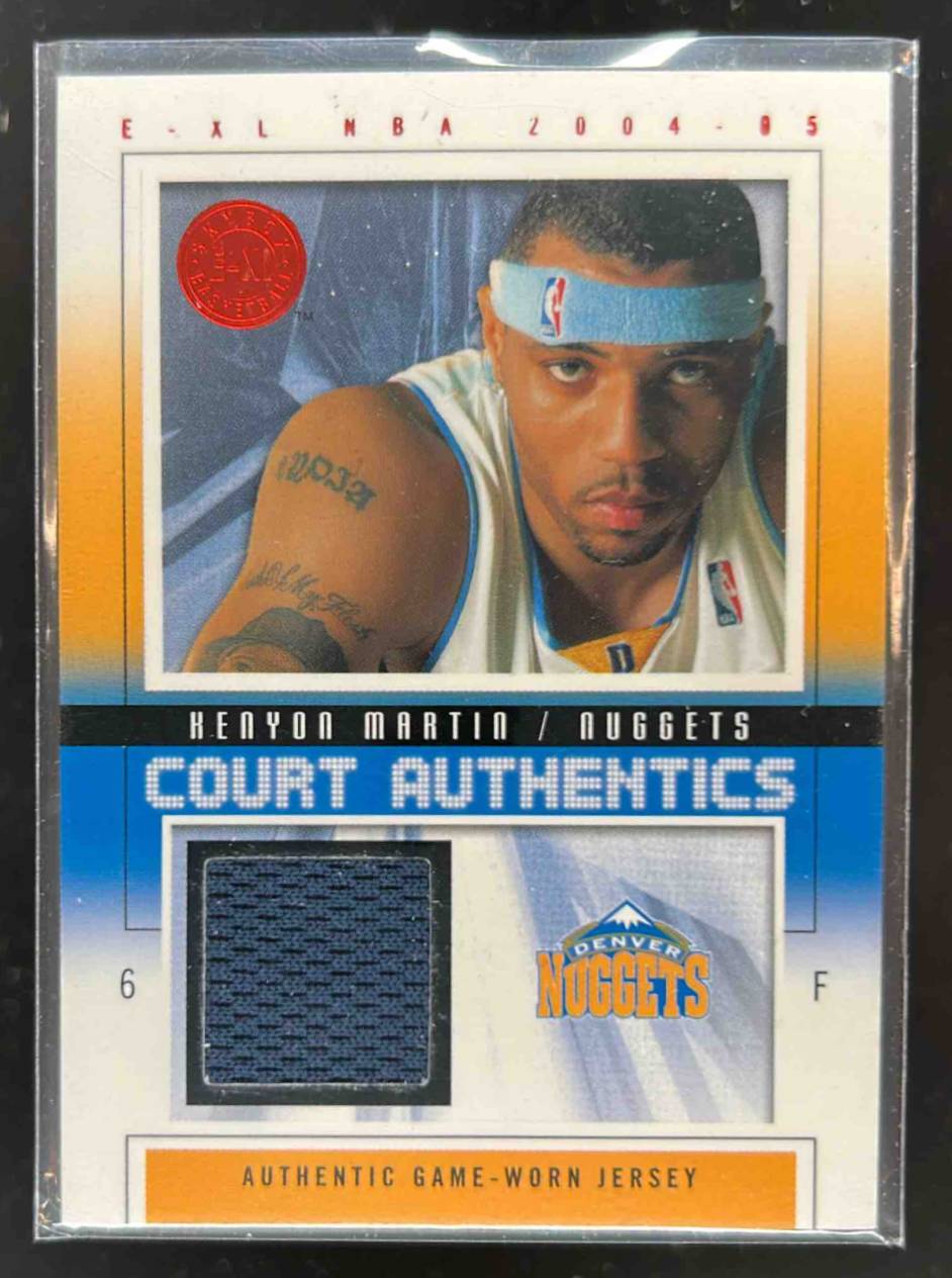 Card image for 2004-05 SKYBOX E-XL KENYON MARTIN COURT AUTHENTICS /500 #CA-KM DENVER NUGGETS