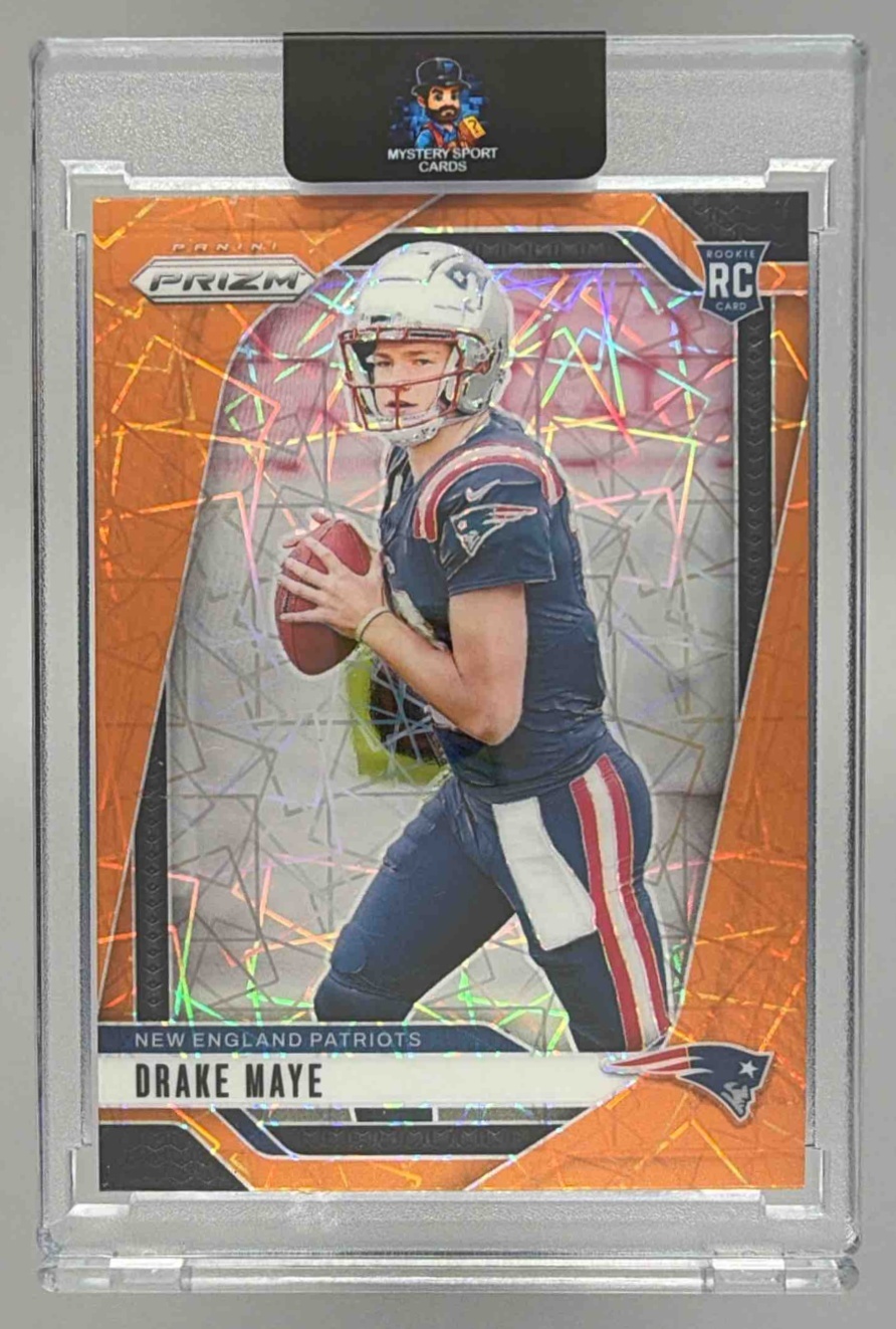 Card image for 2024 Panini Football Prizm Drake Maye #329 RC New England Patriots