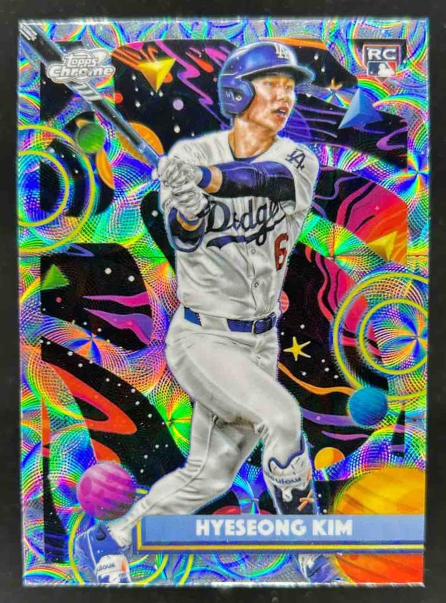 Card image for Hyeseong Kim 2025 Topps Cosmic Chrome Nucleus Refractor