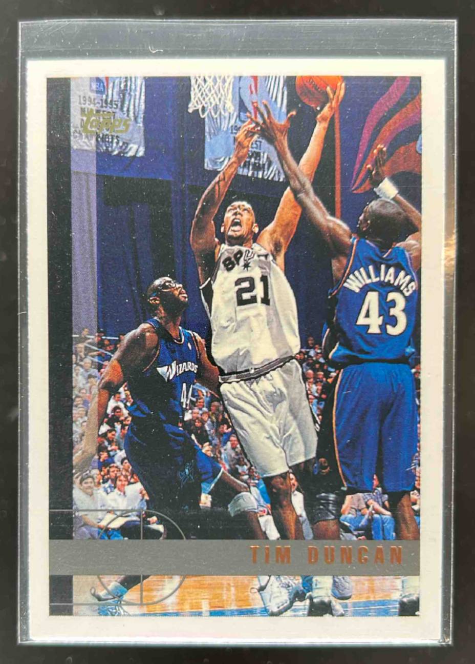 Card image for 1997-98 TOPPS TIM DUNCAN #115 RC ROOKIE SAN ANTONIO SPURS