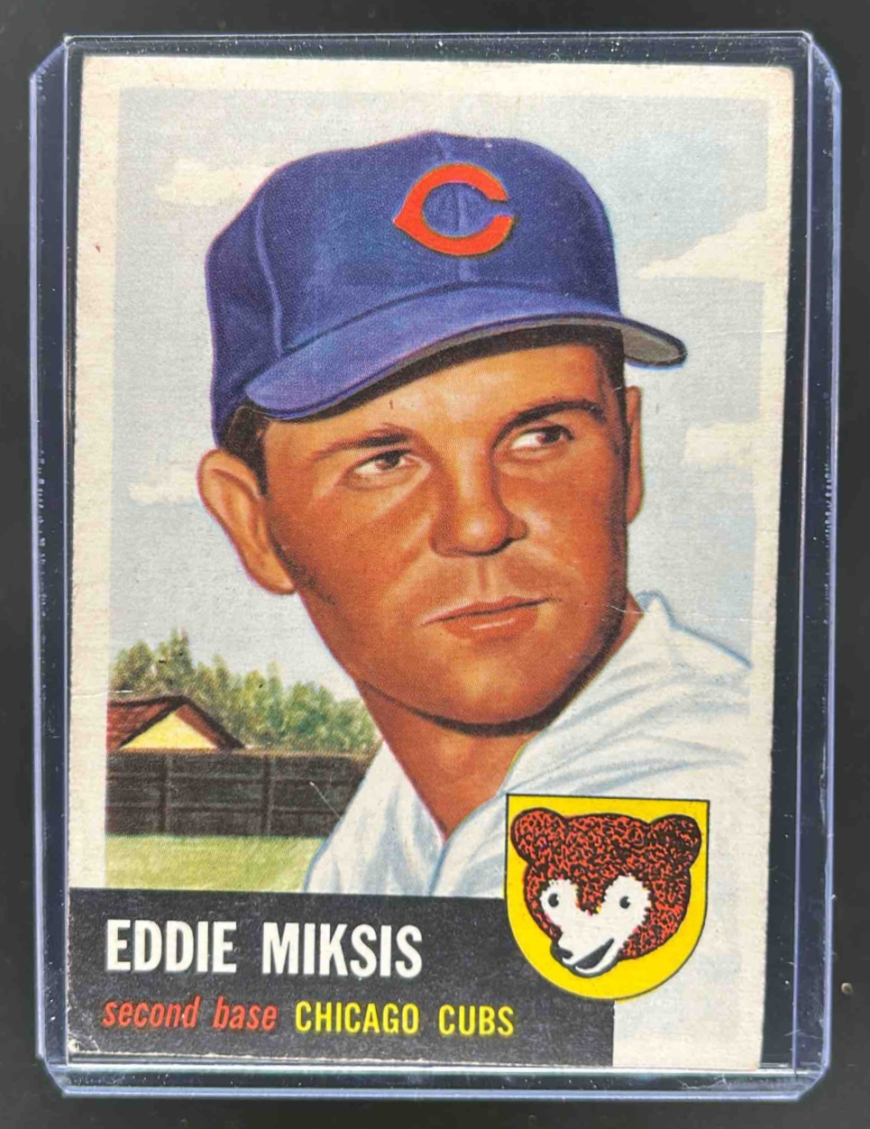 Card image for 1953 TOPPS BASEBALL EDDIE MIKSIS #39 CHICAGO CUBS