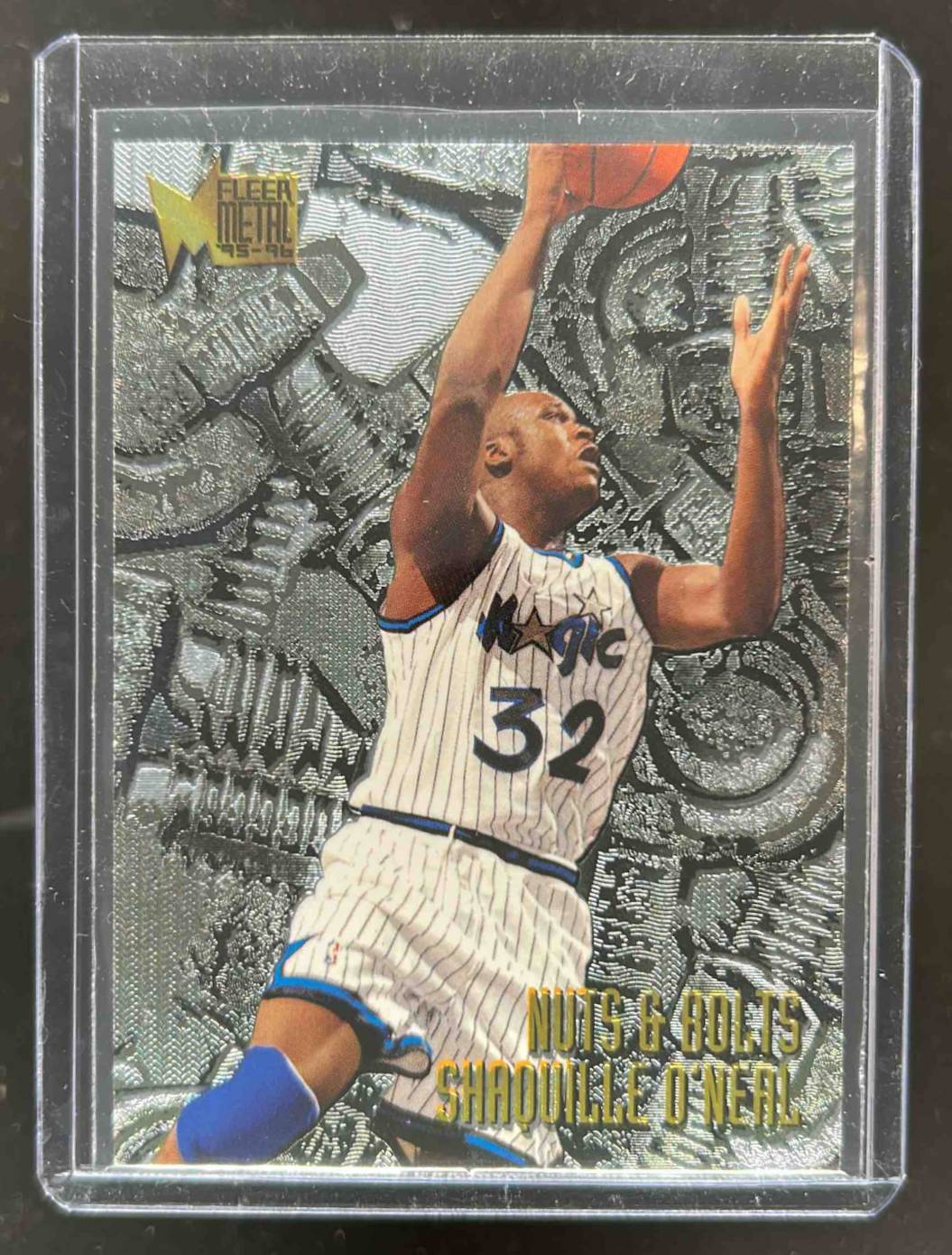 Card image for 1995-96 FLEER METAL SHAQUILLE O'NEAL #215 ORLANDO MAGIC