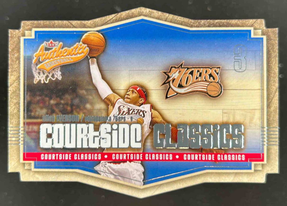 Card image for 2003-04 Fleer Authentix Allen Iverson Courtside Classics #3 CC